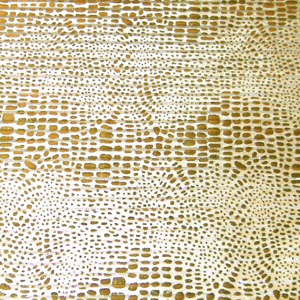 Polyesterstoff Reptil gold