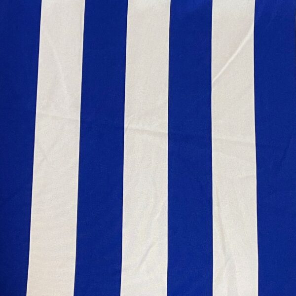 Polyester Streifen blau