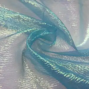 türkis-crincle-organza-schimmer-glänzend-stoff